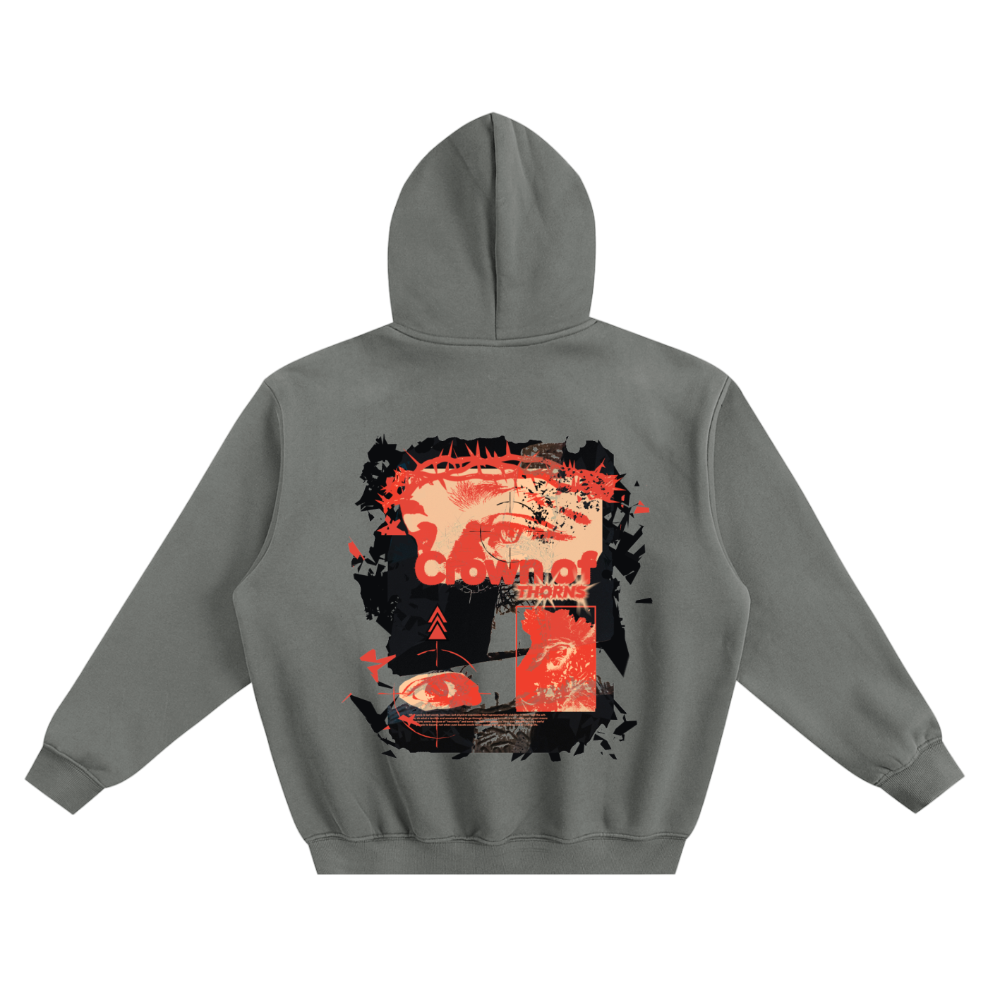 Crown of Thorns Collection:
Fleeced Boxy Hoodie