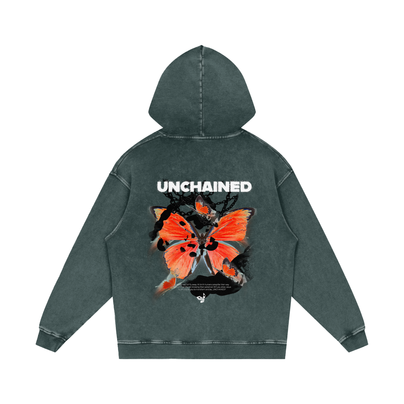 Unchained Collection: Acid Wash Oversized Hoodie